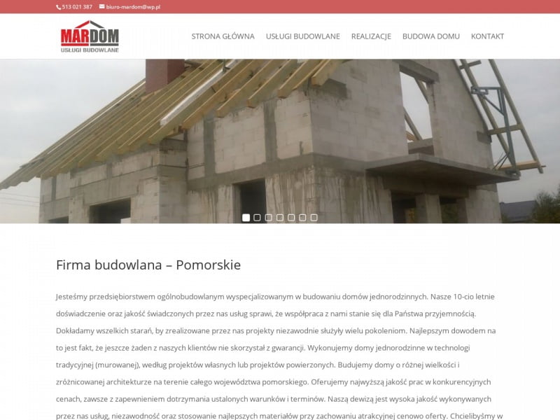 Usługi budowlane - mardom.biz.pl