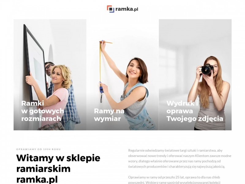 Ramki na zdjęcia o obrazy — Ramka.pl
